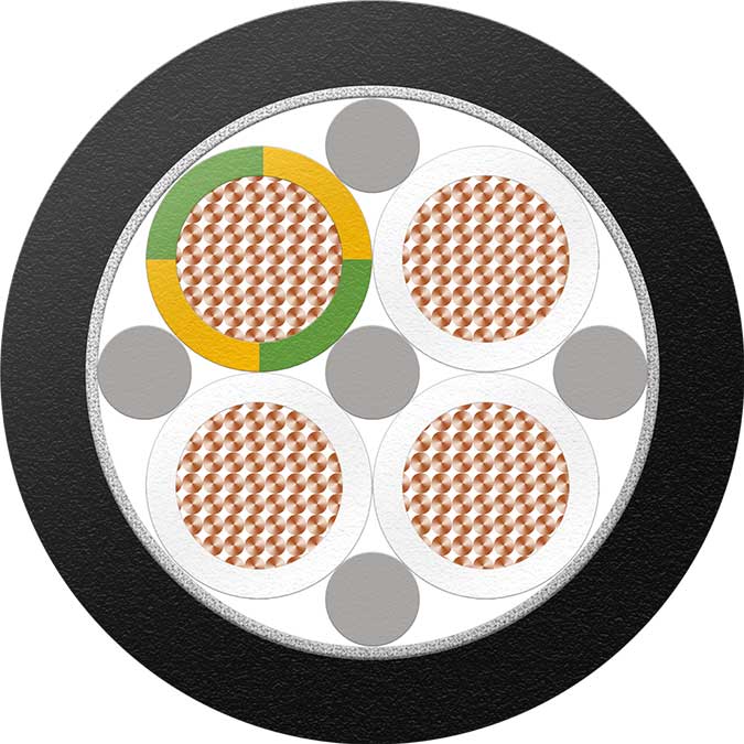 Control and signal cable, 4 x 1,5 mm²