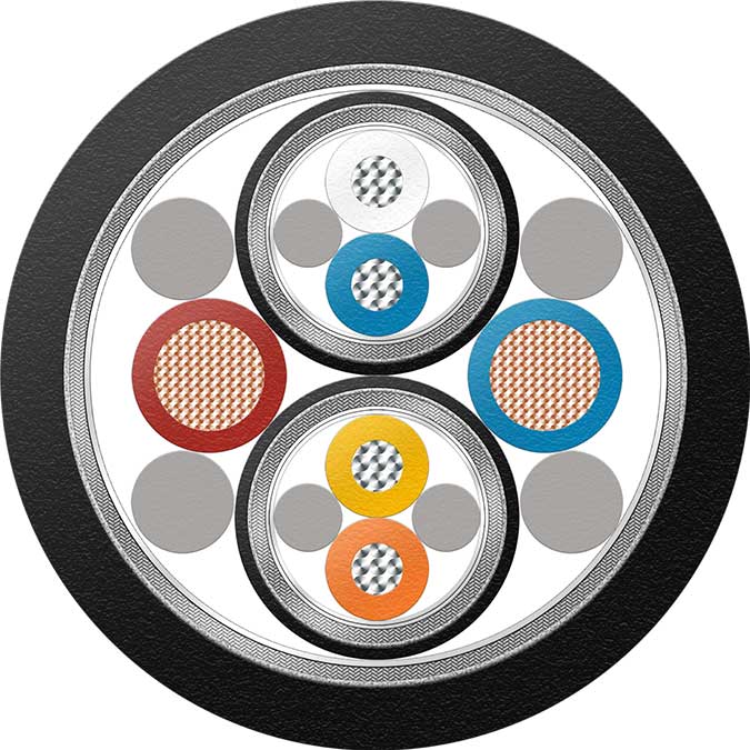 Control and signal cable, [2 x [2 x 0,34 mm²] + 2 x 1,5 mm²]